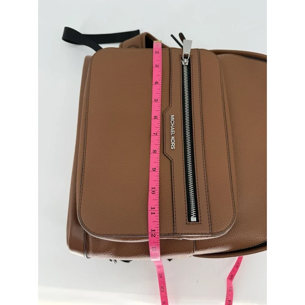 Michael Kors Malone Backpack Brown Leather Luggage Adjustable Strap NEW $268‎